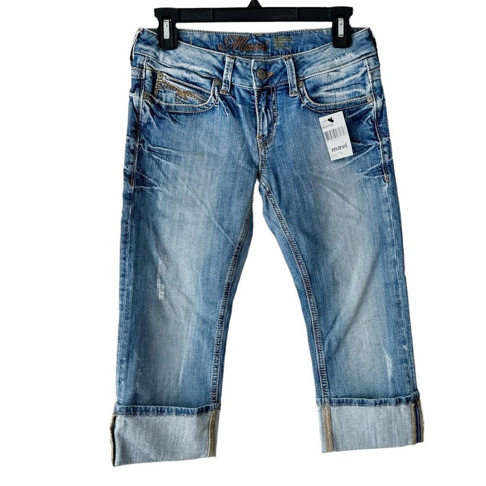 Mavi NEW Jeans Capris‎ Cuffed Size 27 Denim